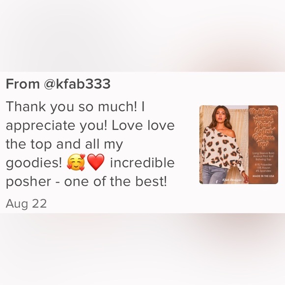 Multi Wear ANIMAL PRINT SOFTEST DOLMAN TOP - Picture 11 of 11